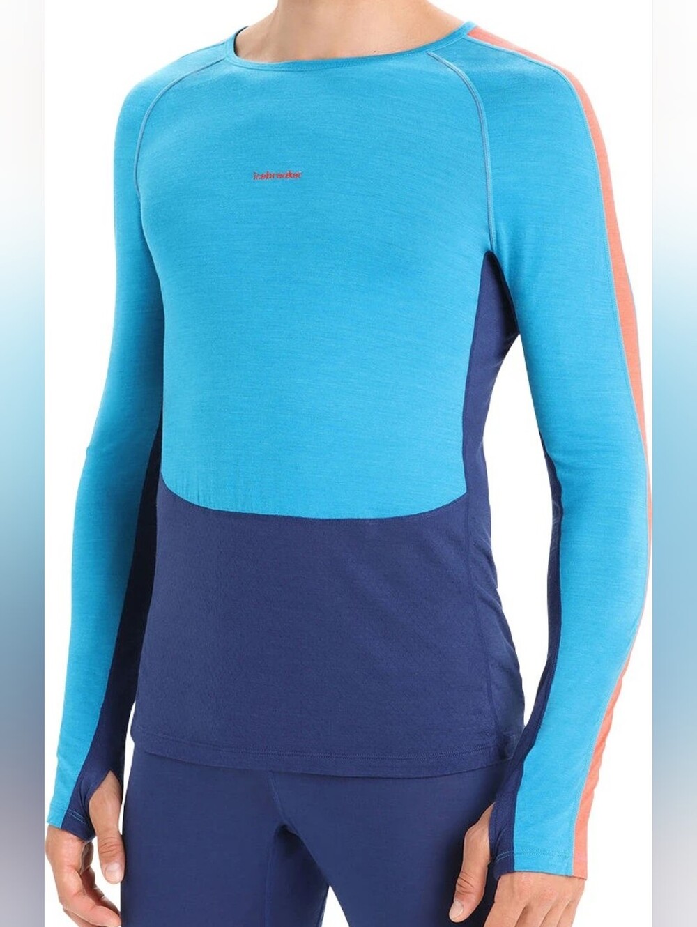 Icebreaker 125 ZoneKnit Merino Wool Long Sleeve Base Layer Shirt Men's Large